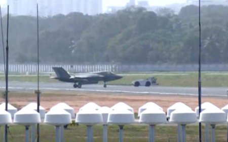 停机坪停放三周后 英国滞留印度F-35B被拖入机库