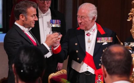 法国总统马克龙开始对英国的国事访问并呼吁支持加沙和乌克兰