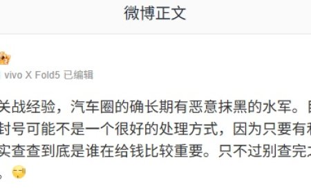李楠提出汽车圈有水军恶意抹黑小米和华为，微博 CEO 王高飞称“不排除有第三方暗中撺掇”