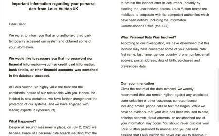 豪奢品牌 LV 确认遭网络攻击，已通知多国客户尽快修改密码