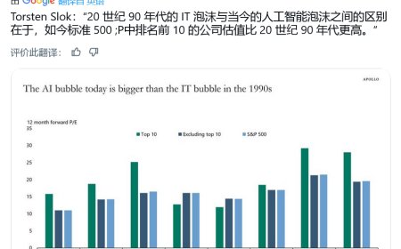经济学家示警：AI 投资崩盘隐忧，泡沫规模远超“互联网泡沫”