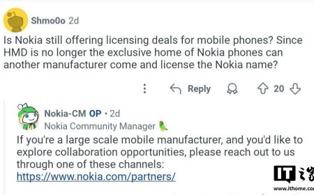 诺基亚暗示仍有兴趣开放品牌授权给其他制造商生产贴牌手机