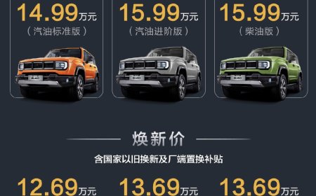 2026 款北京越野 BJ40 燃油版车型上市：可选 2.0T 汽油 / 柴油动力，焕新价 12.69 万元起