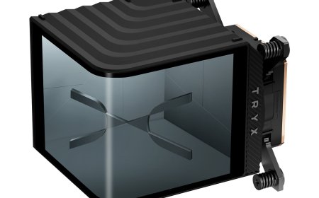 TRYX 展域 WB 处理器分体式水冷头上线，OLED 曲屏 + VRM 风扇