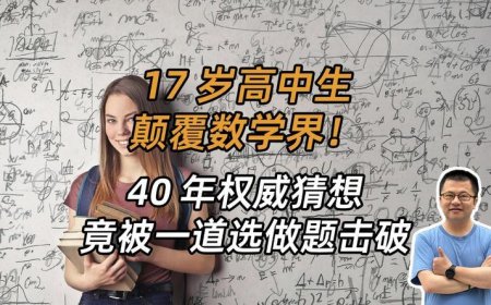17岁天才少女用一道选做题，打脸数学界40年猜想