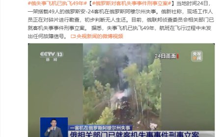 俄罗斯对客机失事事件刑事立案