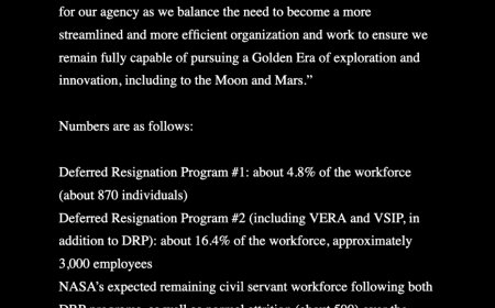 NASA 面临史上最大规模单年度预算削减：约 3870 名员工离职，占比近 20%