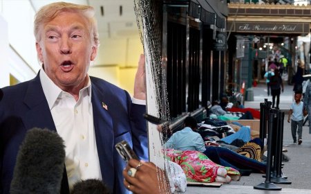 Trump rips 'luxury hotels' for migrants while American citizens are 'living from hand to mouth'