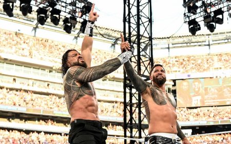 Jey Uso, Roman Reigns take down Bron Breakker, Bronson Reed at SummerSlam