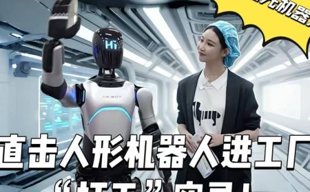 人形机器人进工厂“打工”实录｜对话智元机器人