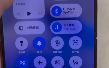 华为鸿蒙 HarmonyOS 6.0 系统被曝控制中心新增竖向音量 / 亮度条