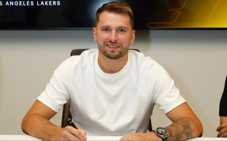 Luka Doncic makes seven-figure pledge after signing Lakers extension that could pave way for NBA’s first $500million contract 