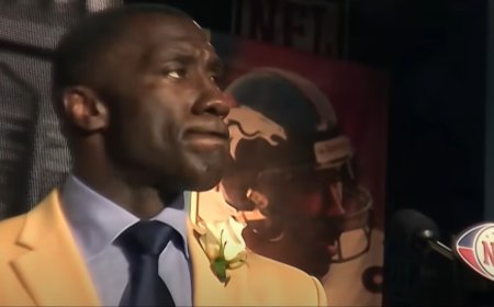 Shannon Sharpe wept during Hall of Fame speech and said he’d give up $22m NFL earnings so brother could join him