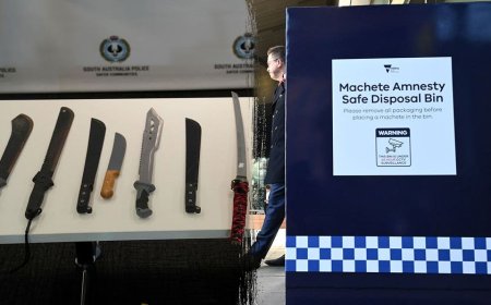 Australian state rolls out machete ‘disposal bins’ ahead of ban