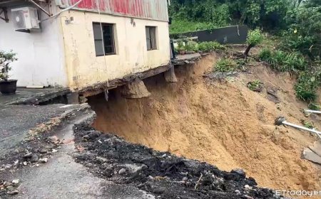 驚悚！柳營土石流民宅地基掏空　深夜巨響「鐵厝車庫整個消失」