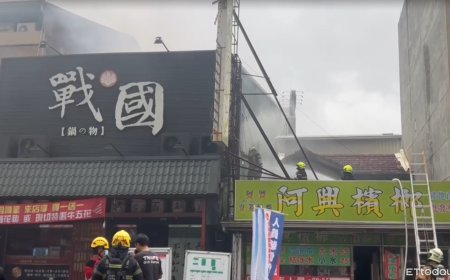 快訊／台南火鍋店火警！2樓大量濃煙外竄　21車40人搶救中