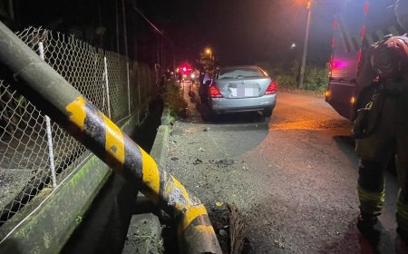 屏東男偏離車道撞斷電桿　被抓包酒駕下場慘