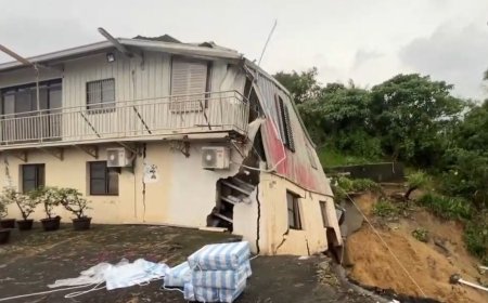 不敵土石流地基再度崩塌　台南柳營民宅撕裂驚悚畫面曝