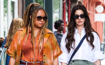 Anne Hathaway and Tracie Thoms Film ‘Devil Wears Prada 2’ Scenes in NYC