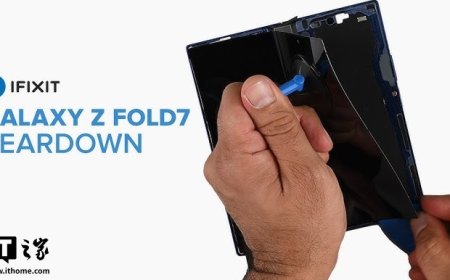 iFixit 拆解三星 Galaxy Z Fold7：折叠屏维修难度大，可维修性仅 3 分