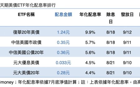 00768B首配10%稱霸8月美債ETF！網：高收債才7-8%！