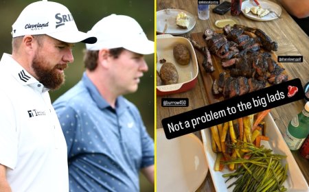 ‘Not a problem’ – Shane Lowry and Robert MacIntyre gorge on steak before FedEx Cup Playoffs