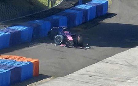 Under pressure F1 star needs medical check after unseen testing crash