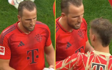 Bayern Munich star Harry Kane took off captain’s armband and refused to lift trophy on return to Tottenham