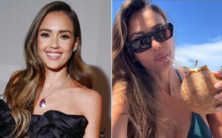 Jessica Alba's 'stunning' in green bikini as romance with ‘Top Gun’ star Danny Ramirez heats up