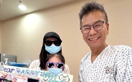 沈玉琳住院後首曝近照！　同框女兒慶祝父親節：充滿信心