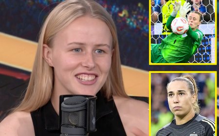 ‘I was trying not to laugh’ – Hannah Hampton tossed Spain goalkeeper’s notes into crowd before Euro final shootout