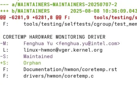 英特尔核心 Linux 项目陷入“无人维护”状态