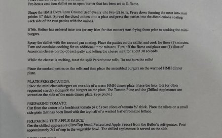 Marston Hefner Shares Dad’s Ultra Specific Cheeseburger Menu