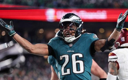 Madden NFL 26 release highlights Saquon Barkley's apparent Trump-style touchdown celebration dance