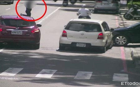 高雄男烈日下馬路中央下跪　女冷眼無視目擊者傻眼…警方回應了