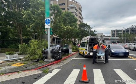 快訊／北市賓士遭擦撞駕駛慌了　踩油門連撞3車！2人送醫