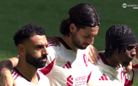 Liverpool pay emotional tribute to Diogo Jota but referee forced to cut short minute silence at Community Shield