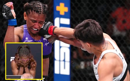 Fighter becomes UFC’s most defeated female after being left with head in hands over intimate item drop at weigh-in