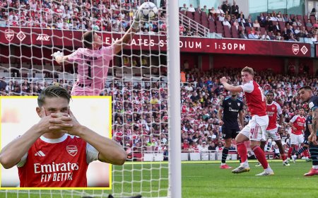 Viktor Gyokeres proves doubters wrong with brilliant opening goal for Arsenal as Gunners run riot to lift Emirates Cup