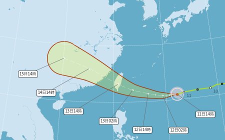 快訊／「楊柳」增強為中度颱風　估明天海陸警報齊發