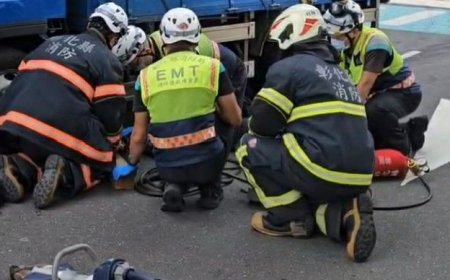 載孫遭貨車撞飛「阿嬤卡車底」1死1重傷　驚悚瞬間曝光