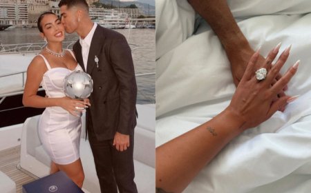 C羅獻1.5億巨鑽求婚　女友戴「鴿子蛋」喊我願意