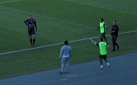 Brazilian footballer sent off for peeing in bottle on touchline