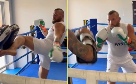 Conor McGregor mocked by UFC legend after releasing training footage ahead of UFC comeback