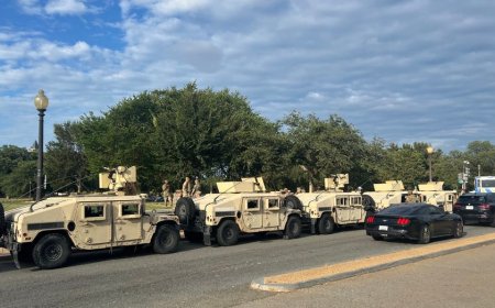 National Guard troops spotted in Washington DC as Trump launches crackdown on street crime