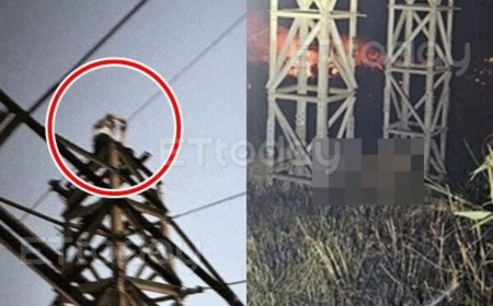 才剛考上大學…20歲男「爬上電塔觸電」慘燒成焦屍！女友全程目擊