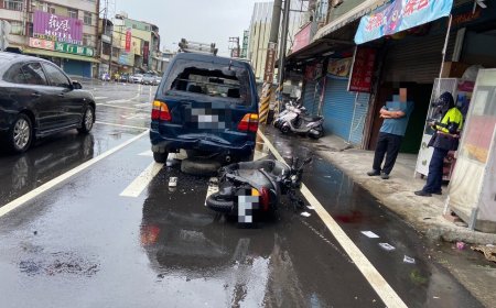 屏東死亡車禍！24歲女騎士追撞「停紅燈小貨車」　送醫搶救不治
