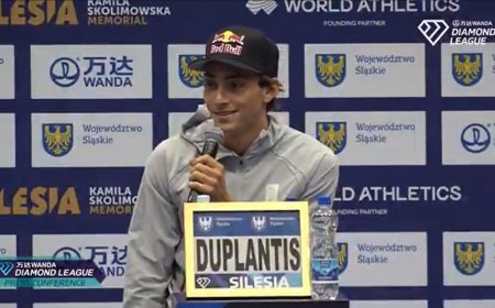 Noah Lyles doesn’t hesitate when Mondo Duplantis interrupts press conference to ask controversial question