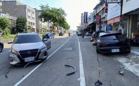 剛睡醒就開車！猛撞停路邊400萬保時捷　恐噴天價維修費