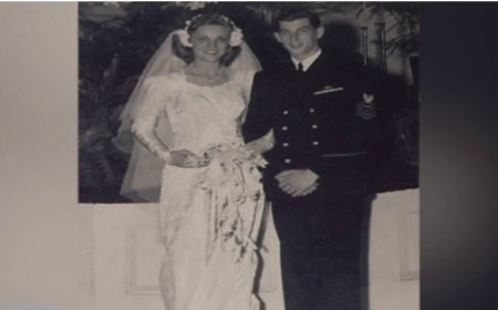 A ‘double joy’: Navy veteran couple marks 80th wedding anniversary on V-J Day